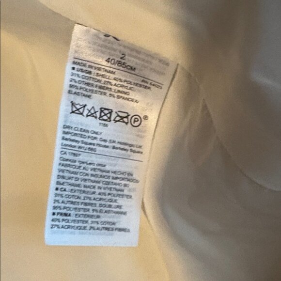 Banana Republic Open Front Scalloped Tweed Blazer Navy NWT - Picture 4 of 8